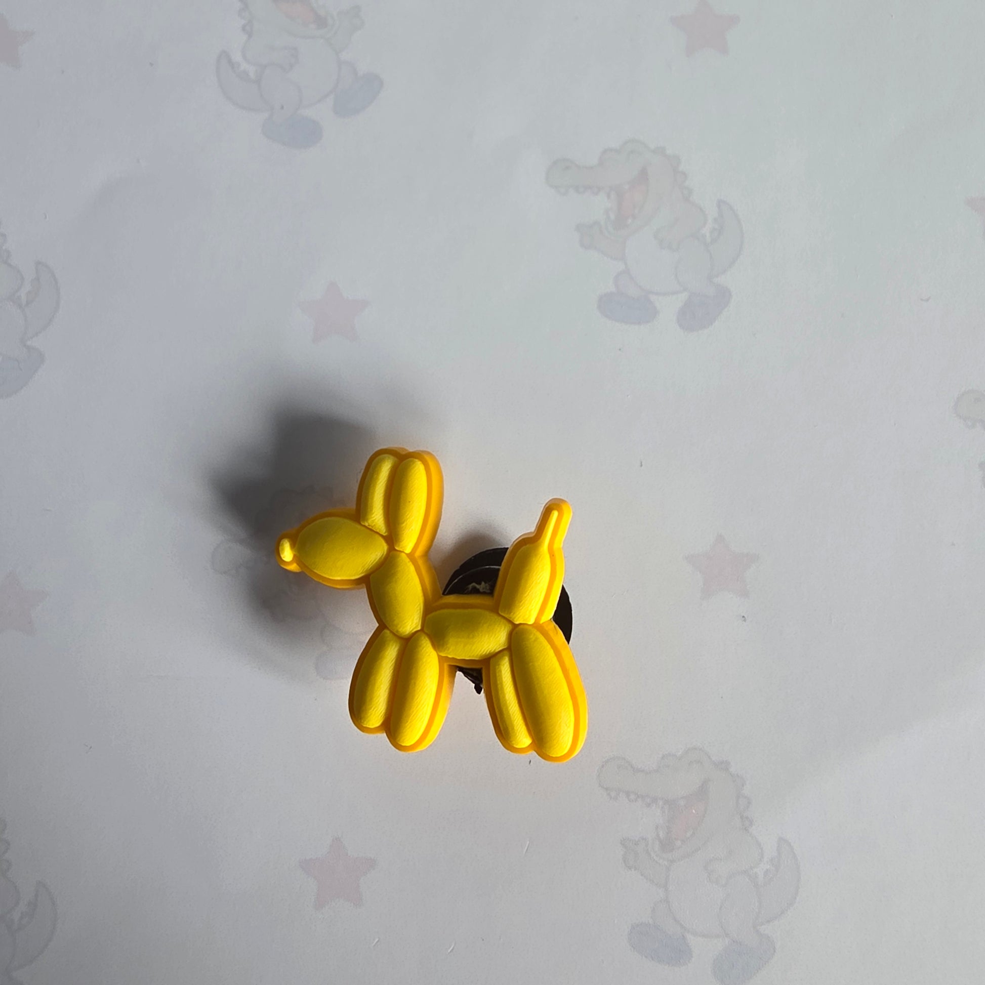 yellow Balloon Dog Croc Charm