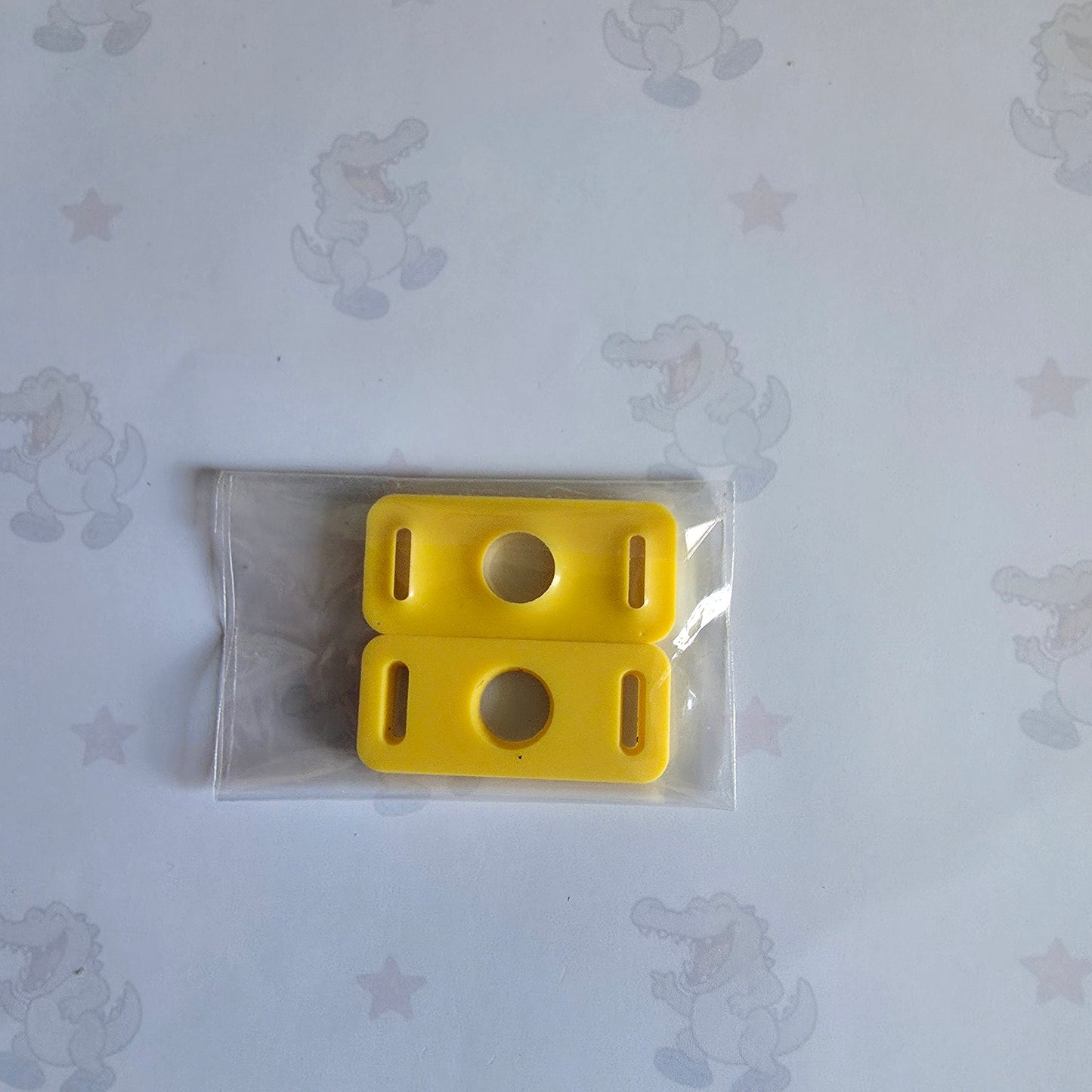 yellow Shoelace Croc Charm Holders